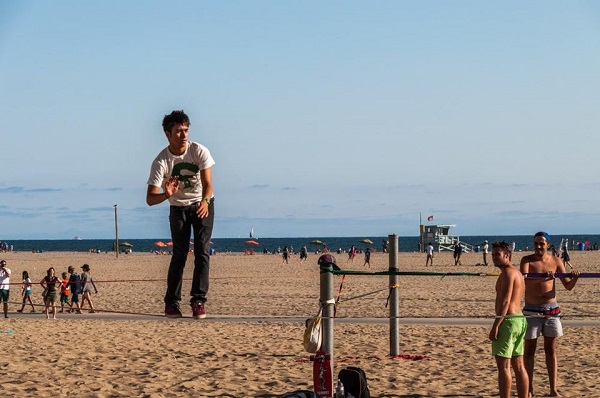 A giant on the beach