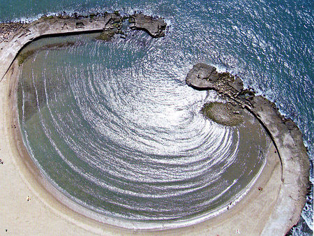 Refraction of a water wave