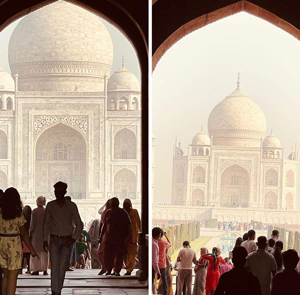 The Taj Mahal seems to shrink as you get closer. 