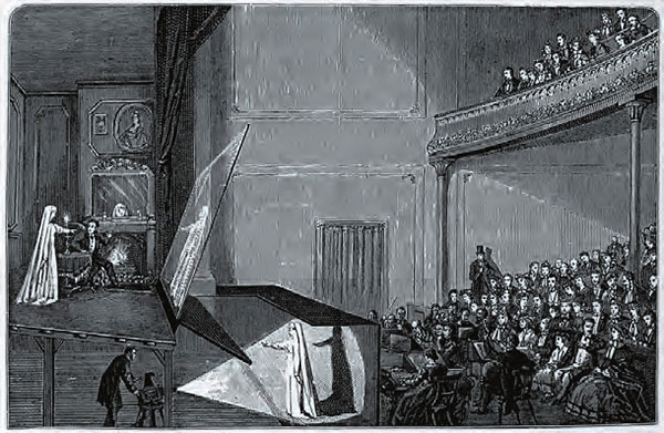 The Pepper's Ghost Illusion of 1862 created the illusion of a transparent ghost