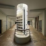Portal in an abandoned hotel