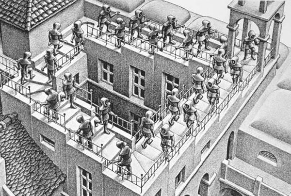 MC Escher Ascending-Descending