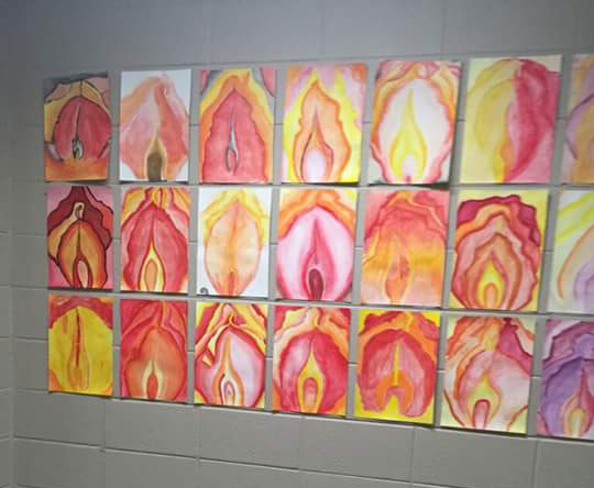 A local school art project named 'candlelight'
