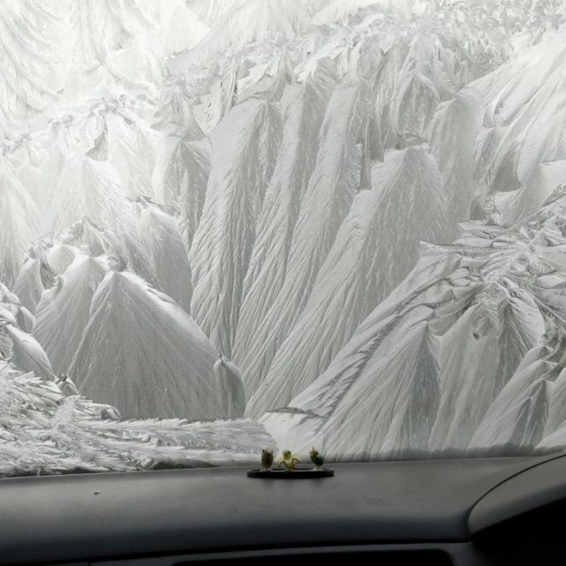 Canoeing in a winter wonderland