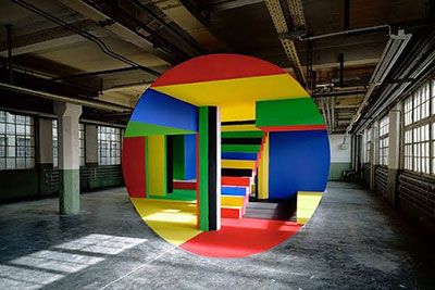George Rouse anamorphic art in Rüsselsheim
