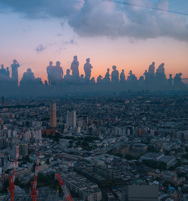 Giant party in the skyline