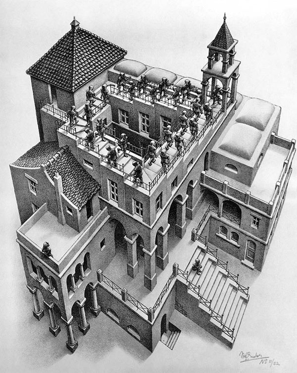 Ascending and Descending by MC Escher