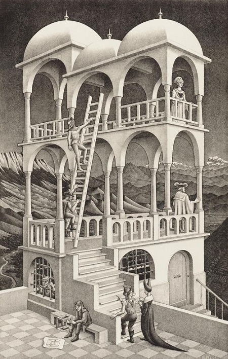M.C. Escher impossible building