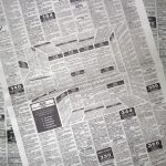 Hidden ad in the shape of a kitchen in newspaper