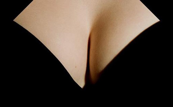 This nice cleavage is just an optical illusion to play with your dirty mind.