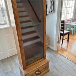 Stairs inside a cabinet