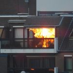 Apartment on fire